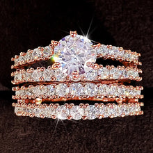 Charger l&#39;image dans la galerie, bague-femme-luxe-zirconium-tendance-2025-hypoallergenique
