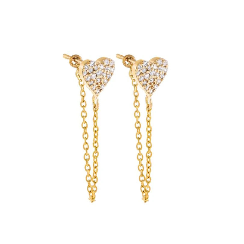 Boucles d’Oreilles "La Pluie d’Étoiles" - Zirconium & Chaînes Pendantes Luminori