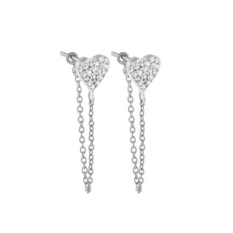 Boucles d’Oreilles "La Pluie d’Étoiles" - Zirconium & Chaînes Pendantes Luminori