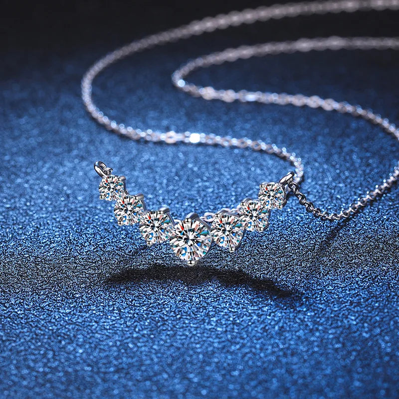 Collier Solitaire "L’Éclat Absolu" - Argent 925 & Moissanite/Zircon Luminori
