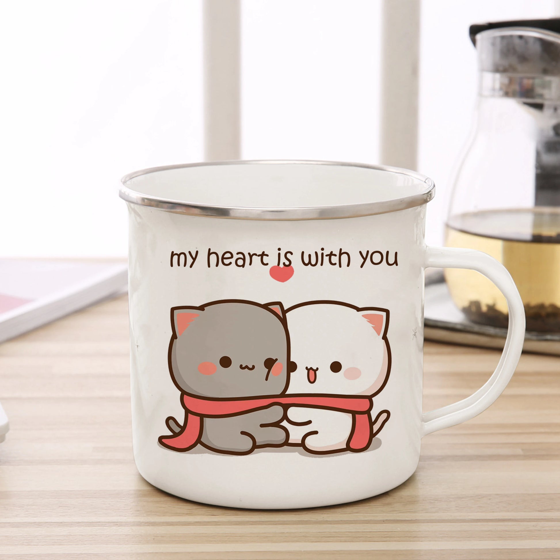 Mug chat céramique 3D détail - Design félin adorable qualité premium cat lover - Luminori