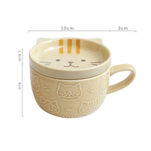 Charger l'image dans la galerie, Tasse chat 300ml détail poignée - Ergonomique confortable céramique qualité premium - Luminori
